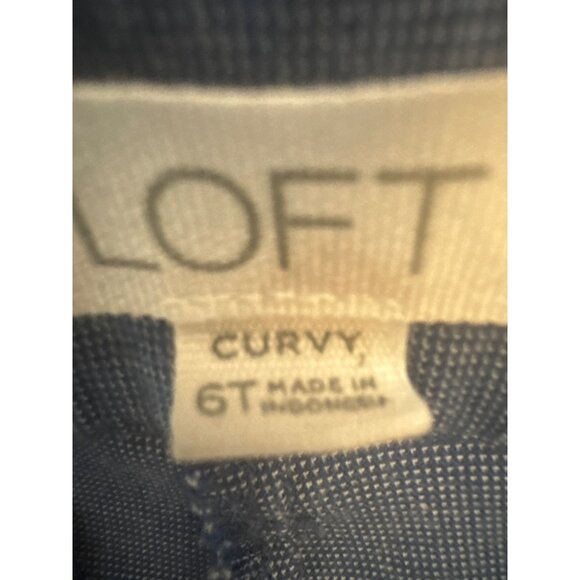 Ann Taylor Loft 6T Womens Curvy Dress Pants Blue - Picture 4 of 12